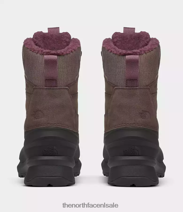 vrouwen Chilkat V 400 waterdichte laarzen The North Face P464ZN947 schoenen diep taupe/tnf zwart