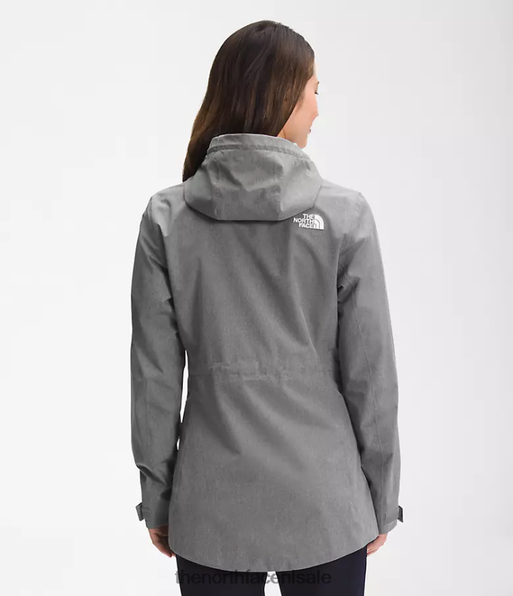 vrouwen City Breeze regenjas The North Face P464ZN1227 kleding tnf middengrijs gemêleerd