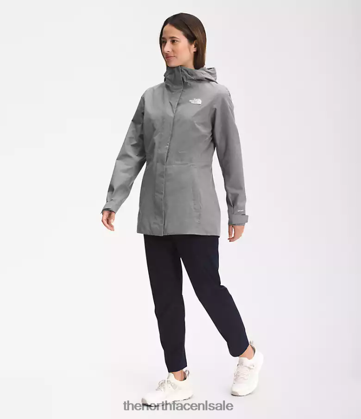 vrouwen City Breeze regenjas The North Face P464ZN1227 kleding tnf middengrijs gemêleerd