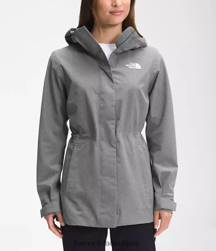 vrouwen City Breeze regenjas The North Face P464ZN1227 kleding tnf middengrijs gemêleerd