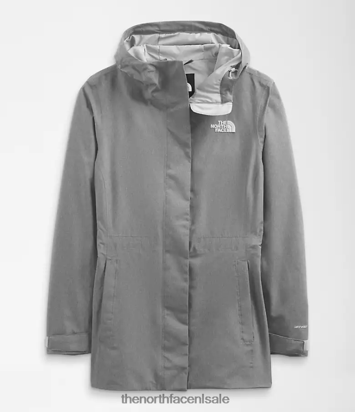vrouwen City Breeze regenjas The North Face P464ZN1227 kleding tnf middengrijs gemêleerd