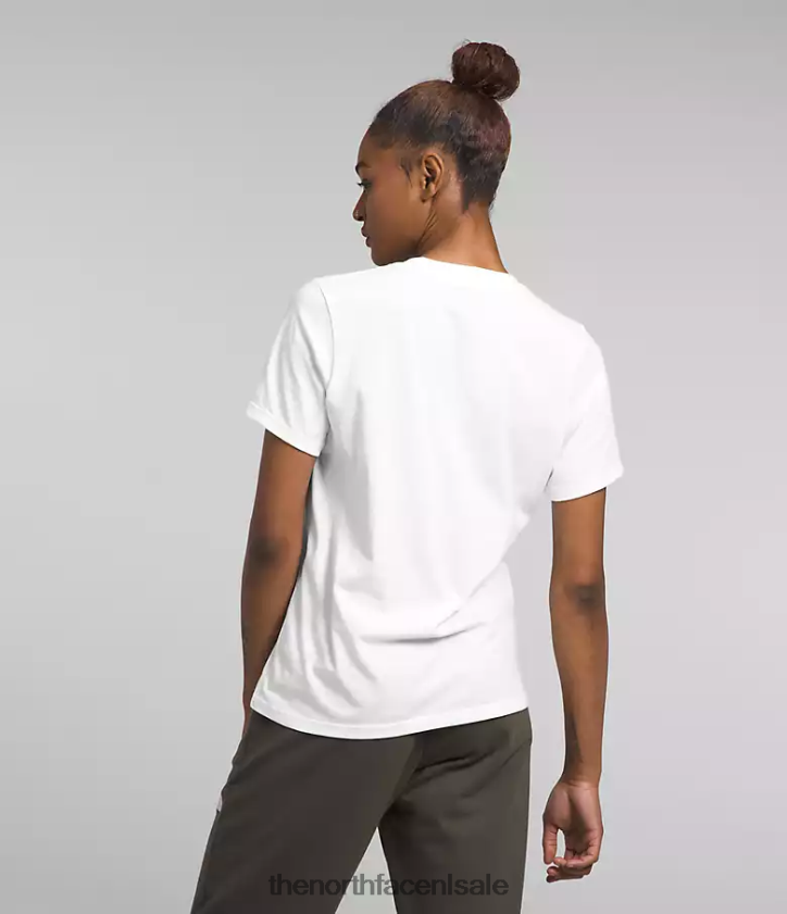 vrouwen City-T-shirt met korte mouwen The North Face P464ZN1291 kleding tnf wit/vancouver