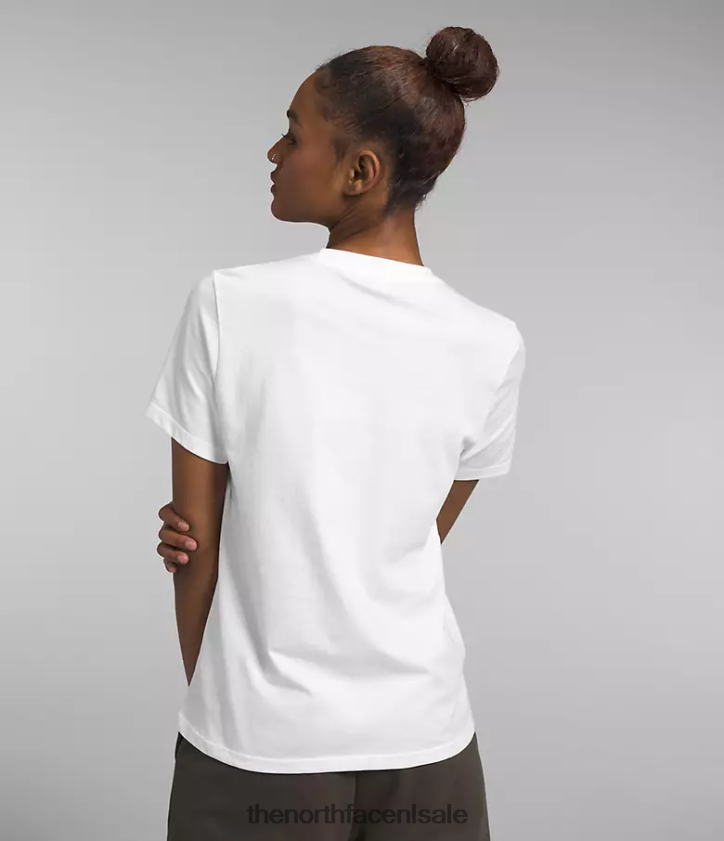 vrouwen City-T-shirt met korte mouwen The North Face P464ZN1292 kleding tnf wit/montreal
