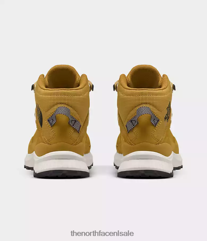vrouwen Cragstone lederen half waterdichte laarzen The North Face P464ZN750 schoenen pijlhout geel/gardenia wit