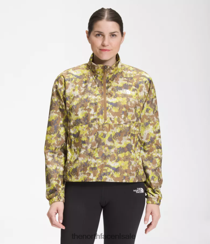 vrouwen Hydranaline trui 2000 The North Face P464ZN1020 kleding Utility bruin gestippelde kampprint