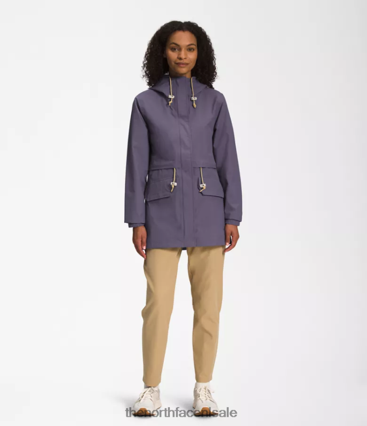 vrouwen M66 utility regenjas The North Face P464ZN1285 kleding maan leisteen