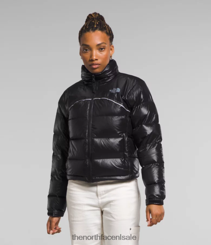 vrouwen Retro nuptse jas uit 2000 The North Face P464ZN803 kleding tn zwart