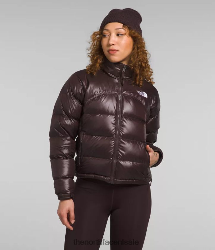 vrouwen Retro nuptse jas uit 2000 The North Face P464ZN804 kleding steenkool bruin