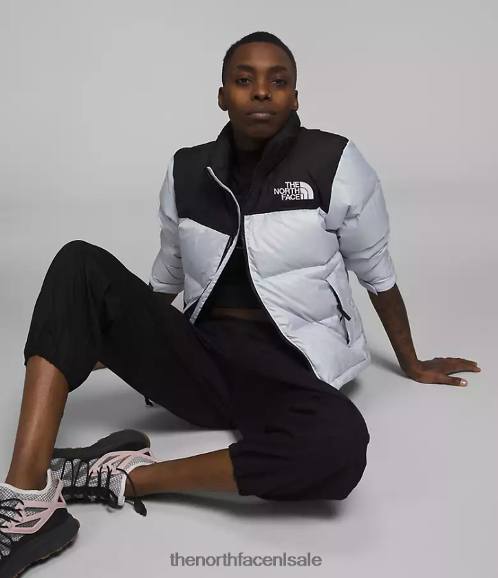 vrouwen Retro nuptse jasje uit 1996 The North Face P464ZN725 kleding stoffige maagdenpalm/tnf zwart