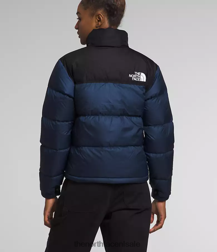 vrouwen Retro nuptse jasje uit 1996 The North Face P464ZN726 kleding top marine/tnf zwart
