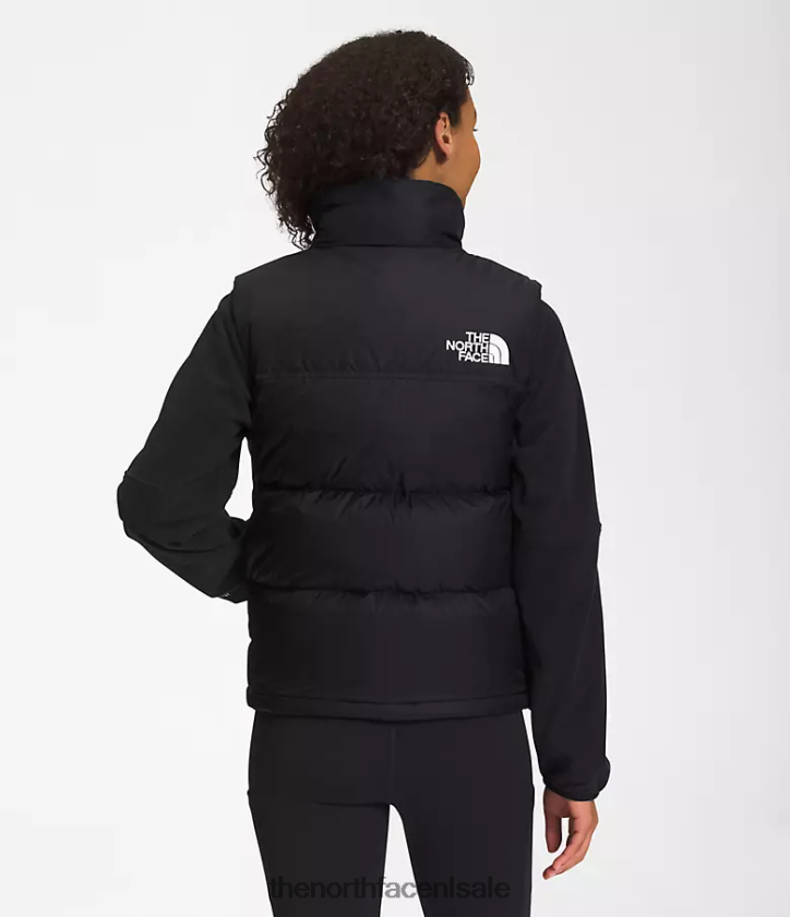 vrouwen Retro nuptse-vest uit 1996 The North Face P464ZN429 kleding gerecycled tnf zwart