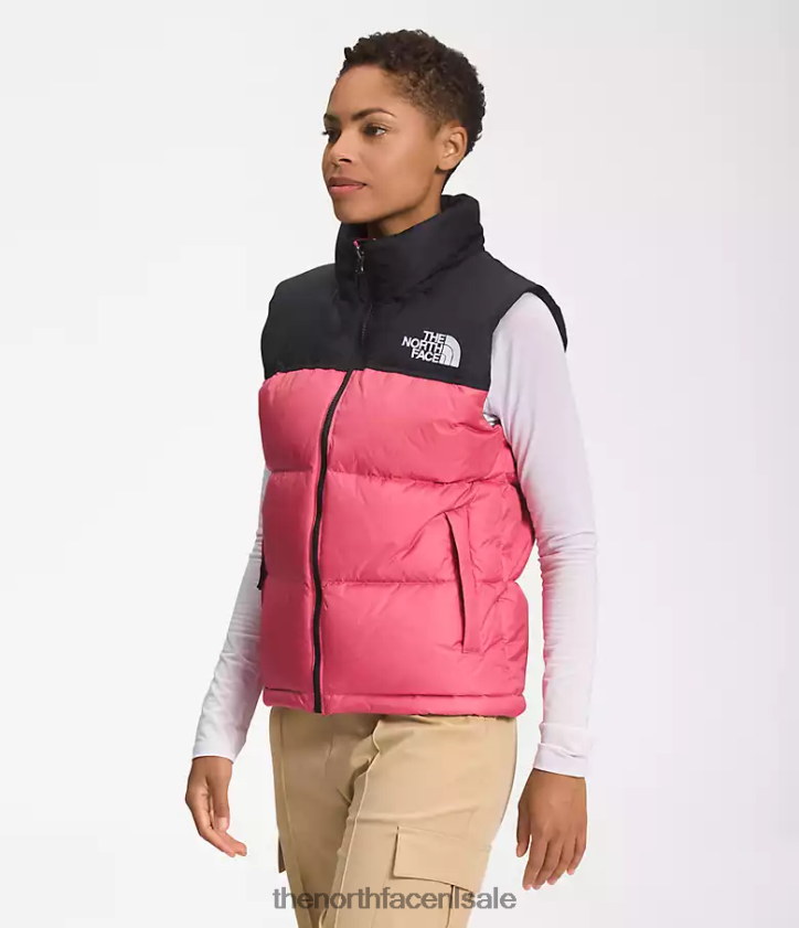 vrouwen Retro nuptse-vest uit 1996 The North Face P464ZN430 kleding kosmo roze
