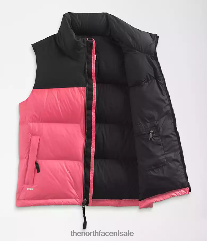 vrouwen Retro nuptse-vest uit 1996 The North Face P464ZN430 kleding kosmo roze