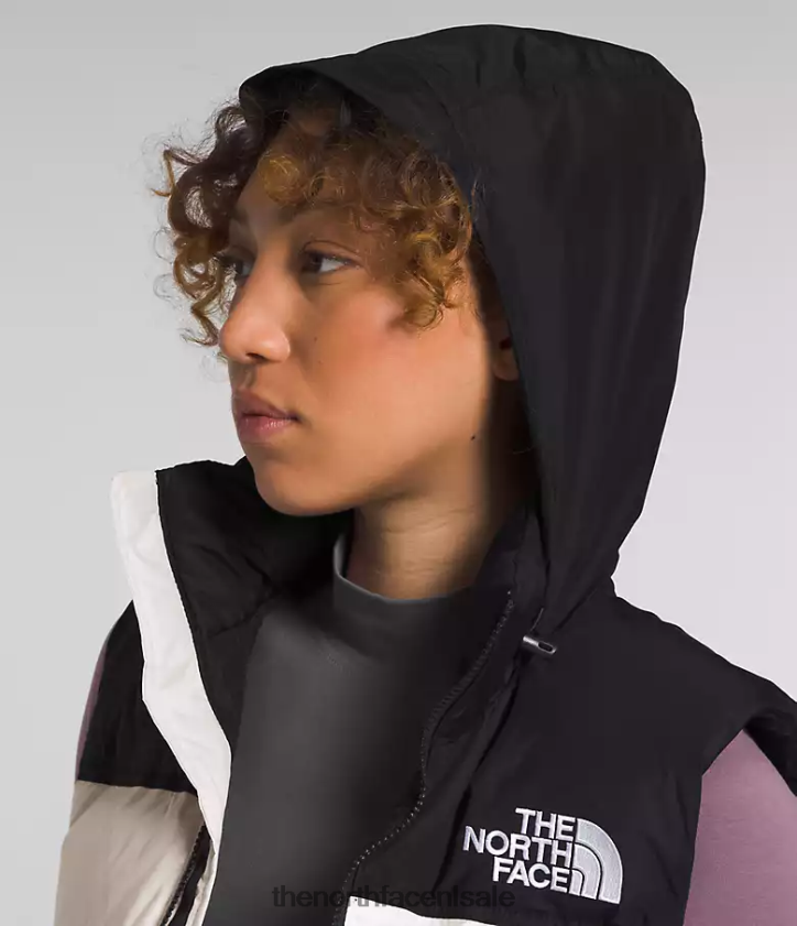 vrouwen Retro nuptse-vest uit 1996 The North Face P464ZN431 kleding gardenia wit/tnf zwart
