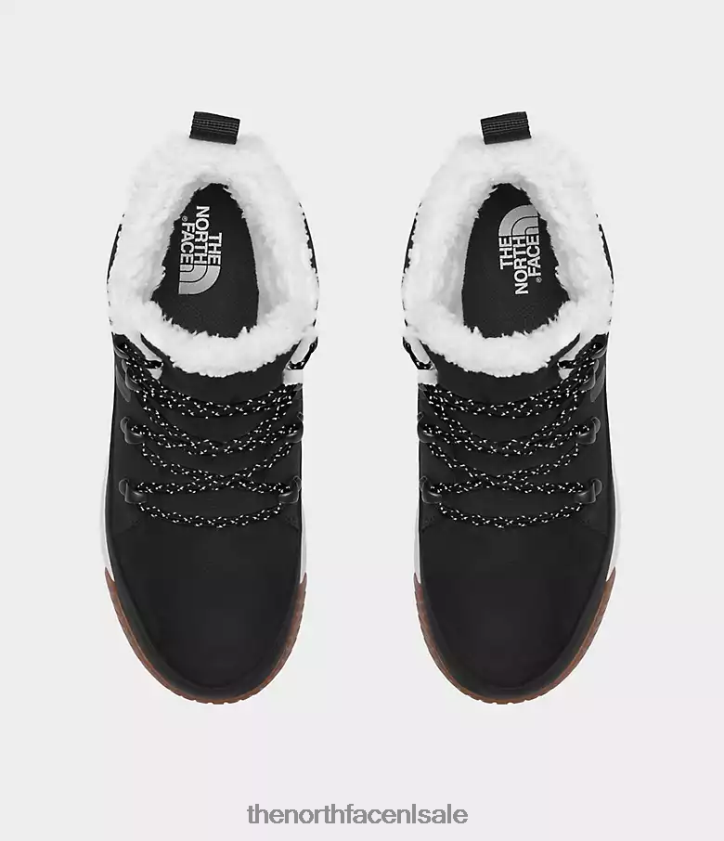 vrouwen Sierra halfhoge waterdichte laarzen met kant The North Face P464ZN1100 schoenen tnf zwart/gardenia wit