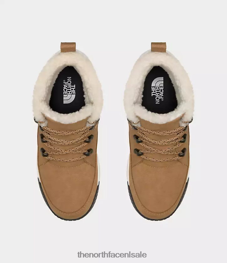 vrouwen Sierra halfhoge waterdichte laarzen met kant The North Face P464ZN1101 schoenen amandelboter/tnf zwart