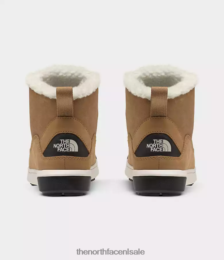 vrouwen Sierra halfhoge waterdichte laarzen met kant The North Face P464ZN1101 schoenen amandelboter/tnf zwart