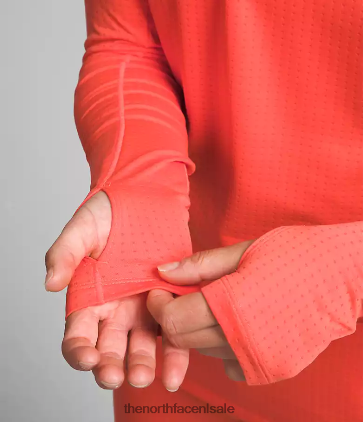 vrouwen Summit Series Pro 120 bemanning The North Face P464ZN902 kleding stralend oranje