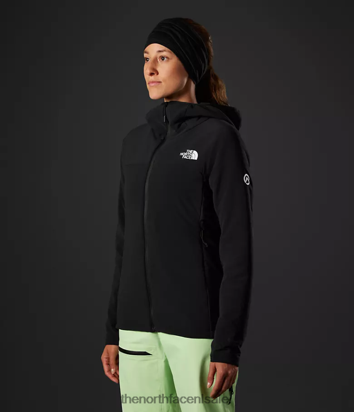 vrouwen Summit-serie casaval hybride hoodie The North Face P464ZN321 kleding tn zwart