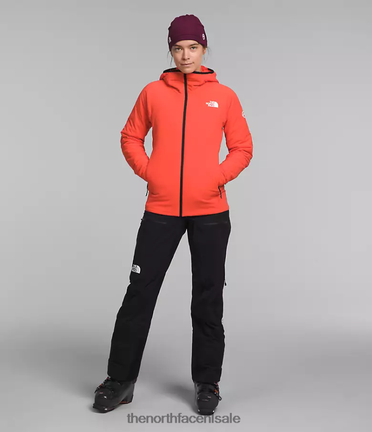 vrouwen Summit-serie casaval hybride hoodie The North Face P464ZN322 kleding stralend oranje