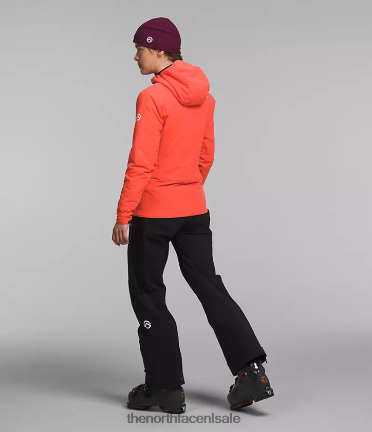 vrouwen Summit-serie casaval hybride hoodie The North Face P464ZN322 kleding stralend oranje