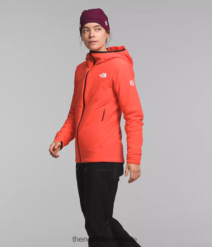 vrouwen Summit-serie casaval hybride hoodie The North Face P464ZN322 kleding stralend oranje