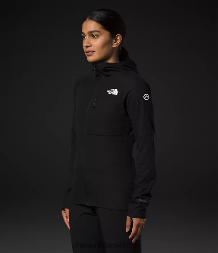 vrouwen Summit-serie futurefleece hoodie met volledige ritssluiting The North Face P464ZN737 kleding tn zwart