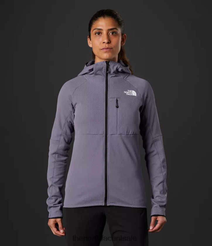 vrouwen Summit-serie futurefleece hoodie met volledige ritssluiting The North Face P464ZN738 kleding maan leisteen