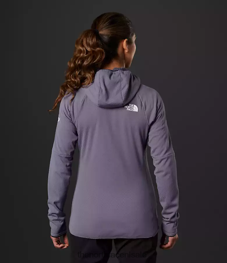 vrouwen Summit-serie futurefleece hoodie met volledige ritssluiting The North Face P464ZN738 kleding maan leisteen