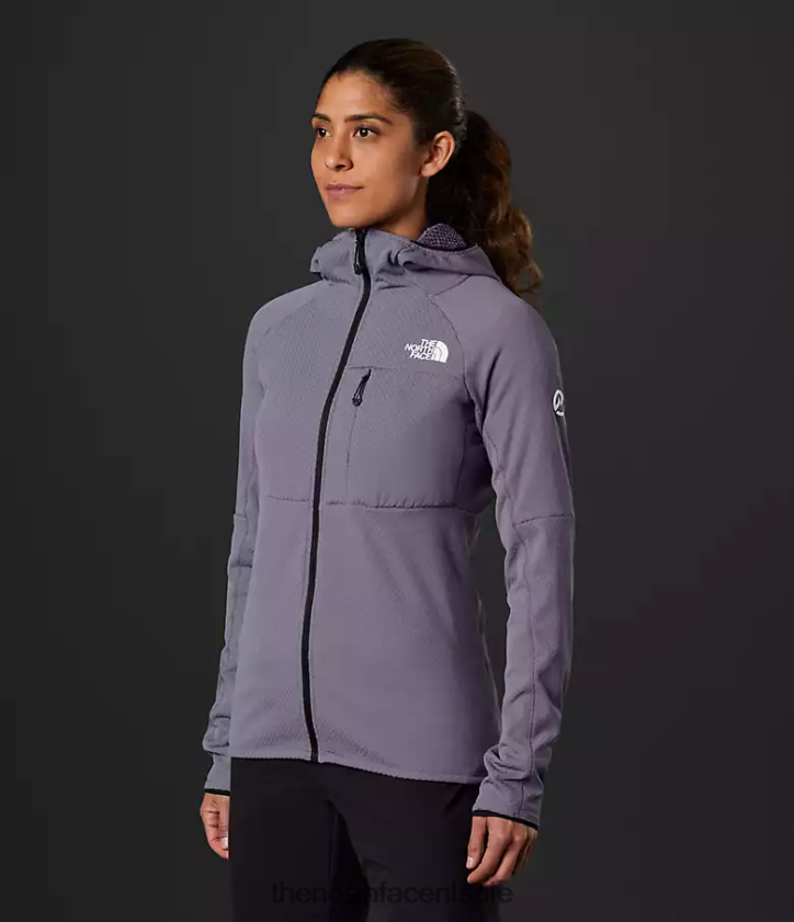 vrouwen Summit-serie futurefleece hoodie met volledige ritssluiting The North Face P464ZN738 kleding maan leisteen