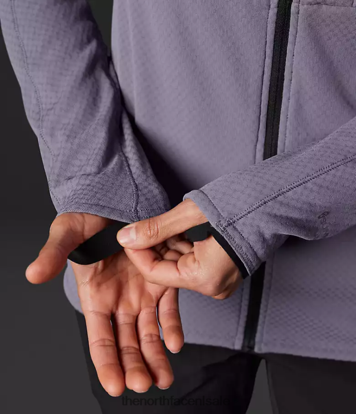 vrouwen Summit-serie futurefleece hoodie met volledige ritssluiting The North Face P464ZN738 kleding maan leisteen