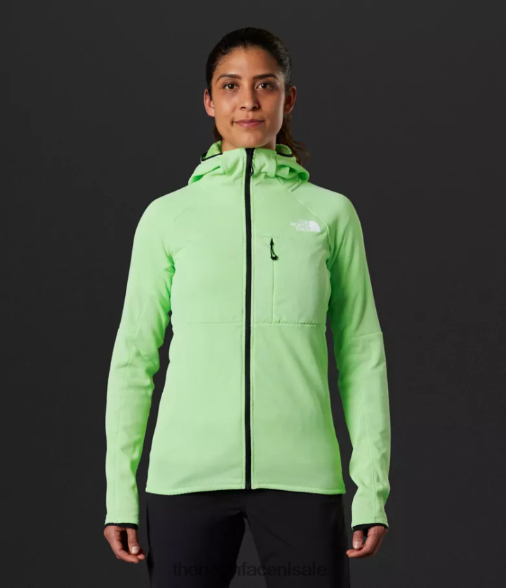 vrouwen Summit-serie futurefleece hoodie met volledige ritssluiting The North Face P464ZN739 kleding patina groen