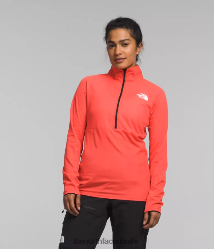 vrouwen Summit-serie futurefleece lt-zip The North Face P464ZN447 kleding stralend oranje