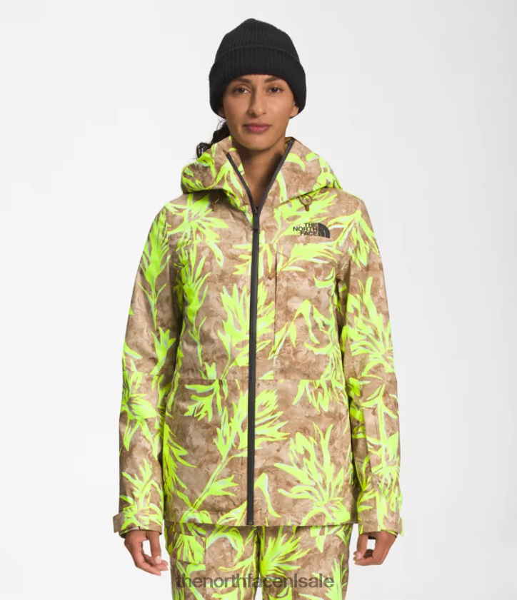 vrouwen Thermoball Eco Snow Triclimate-jack The North Face P464ZN1175 kleding Utility bruine prairie penseelafdruk