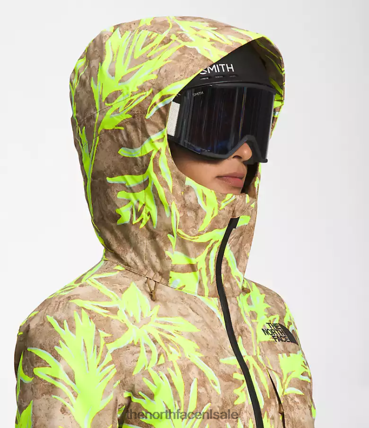 vrouwen Thermoball Eco Snow Triclimate-jack The North Face P464ZN1175 kleding Utility bruine prairie penseelafdruk