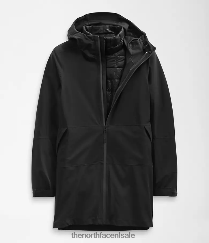 vrouwen Thermoball eco triclimate parka The North Face P464ZN373 kleding tn zwart