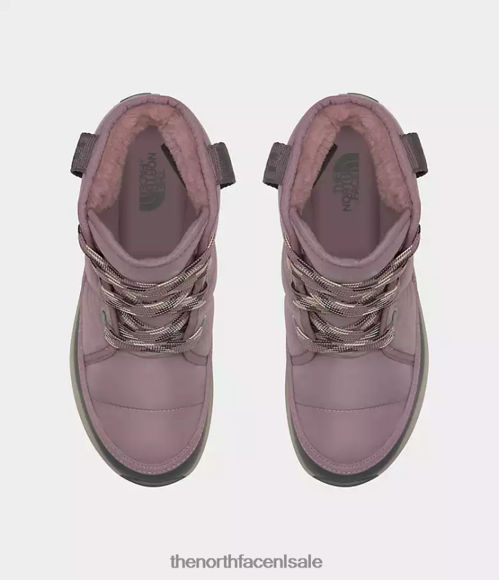 vrouwen Thermoball luxe waterdichte laarzen met veters The North Face P464ZN813 schoenen reegrijs/asfaltgrijs