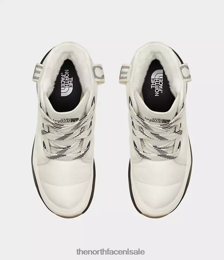 vrouwen Thermoball luxe waterdichte laarzen met veters The North Face P464ZN815 schoenen gardenia wit/tnf zwart