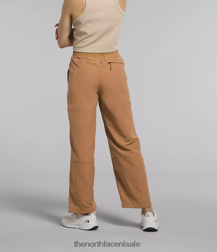 vrouwen Tnf nylon gemakkelijke broek The North Face P464ZN1098 kleding amandelboter