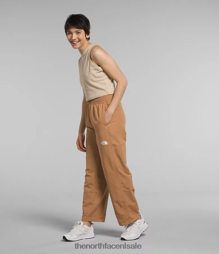 vrouwen Tnf nylon gemakkelijke broek The North Face P464ZN1098 kleding amandelboter