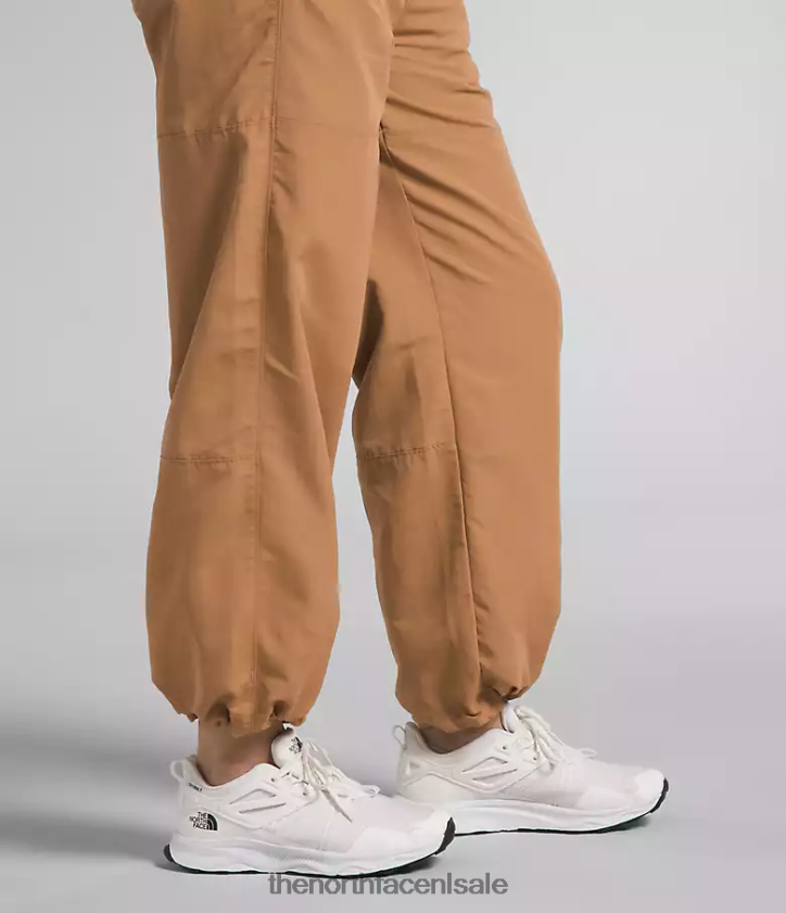 vrouwen Tnf nylon gemakkelijke broek The North Face P464ZN1098 kleding amandelboter