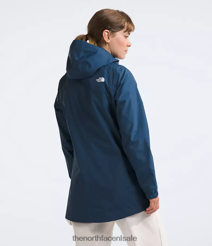 vrouwen antora parka The North Face P464ZN49 kleding schaduwrijk blauw