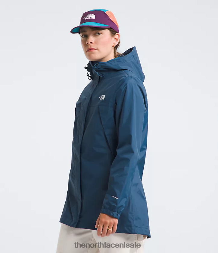 vrouwen antora parka The North Face P464ZN49 kleding schaduwrijk blauw