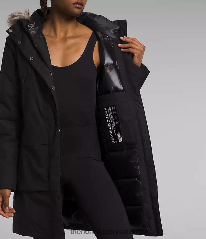 vrouwen arctic parka gtx The North Face P464ZN236 kleding tn zwart