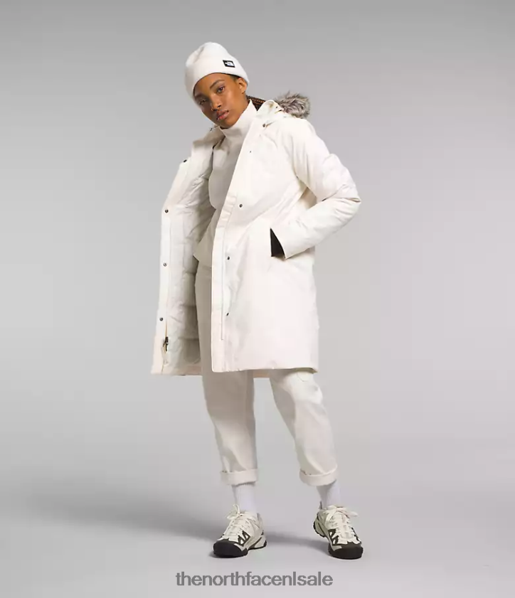 vrouwen arctische parka The North Face P464ZN507 kleding gardenia wit