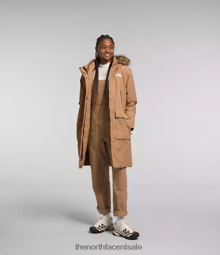 vrouwen arctische parka premium The North Face P464ZN1313 kleding amandelboter