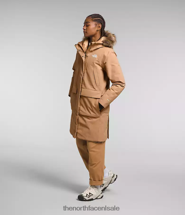 vrouwen arctische parka premium The North Face P464ZN1313 kleding amandelboter