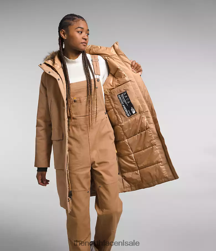 vrouwen arctische parka premium The North Face P464ZN1313 kleding amandelboter