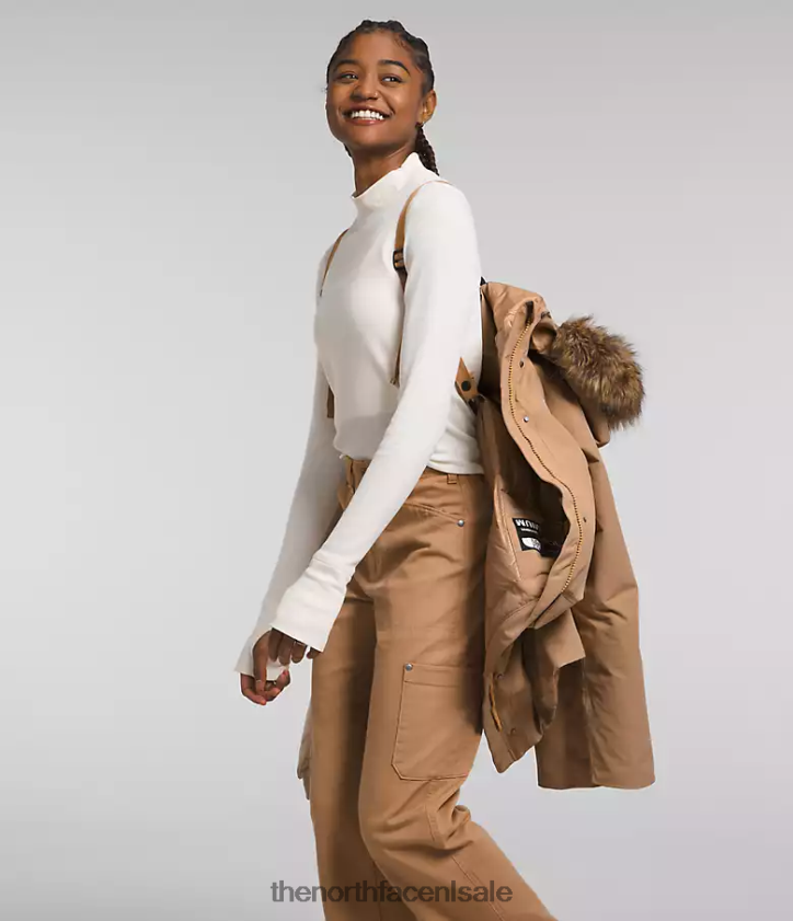 vrouwen arctische parka premium The North Face P464ZN1313 kleding amandelboter