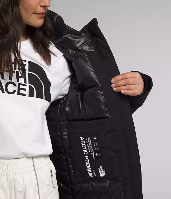 vrouwen arctische parka premium The North Face P464ZN1315 kleding tn zwart